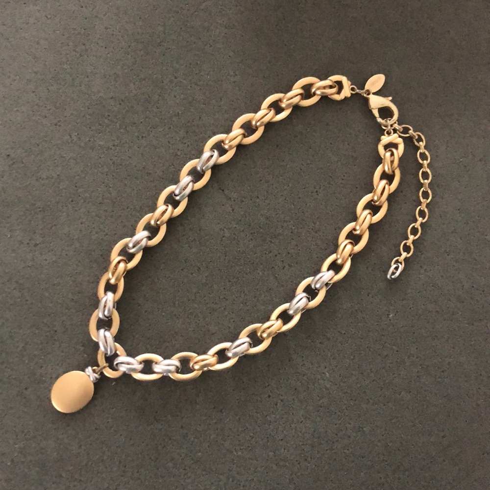 Chunky Gold & Silver Necklace by Chico's